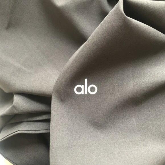 ALO Yoga Black Wide-Leg Trousers - Picture 5 of 5